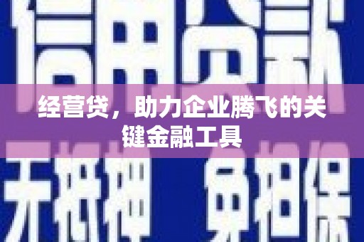 五营经营贷，助力企业腾飞的关键金融工具