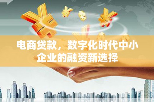五营电商贷款，数字化时代中小企业的融资新选择