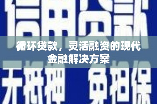五营循环贷款，灵活融资的现代金融解决方案