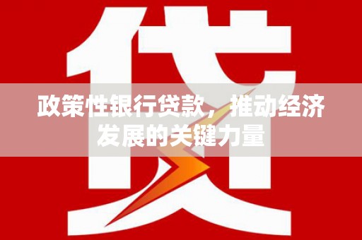 五营政策性银行贷款，推动经济发展的关键力量
