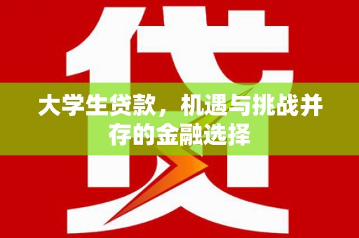 五营大学生贷款，机遇与挑战并存的金融选择